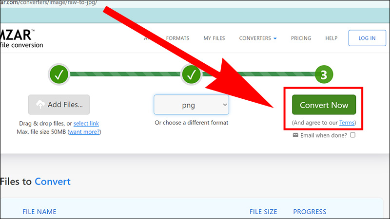 Nhấn Convert Now để chuyển đổi diễn ra